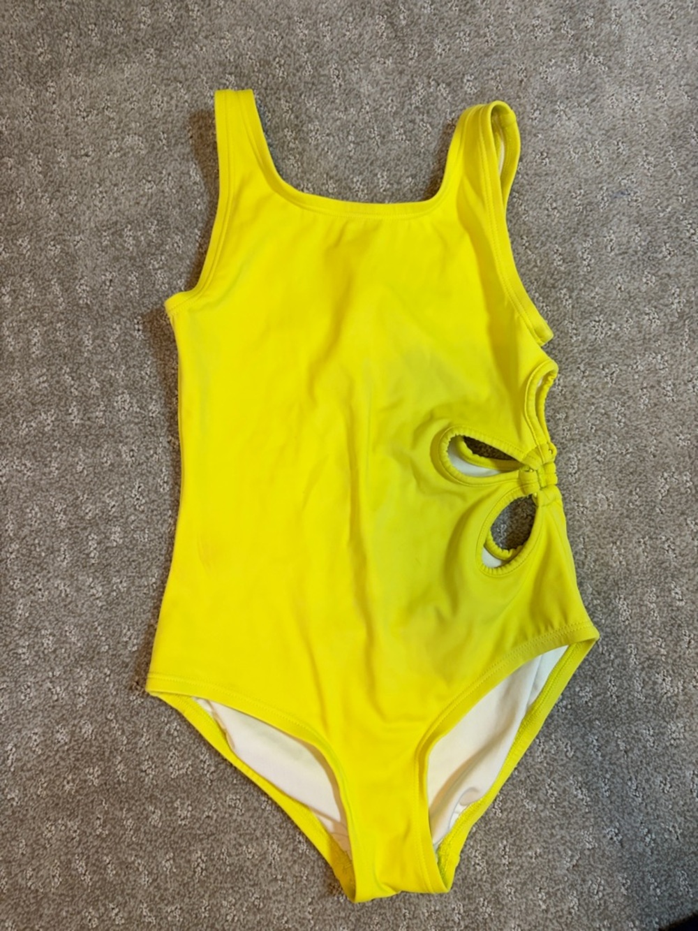 Hanna Andersson Bright Yellow Girls One-Piece Swimsuit